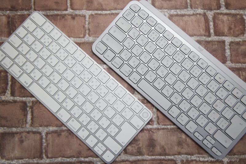 magic keyboard(touch ID)とMX keys mini for mac の比較